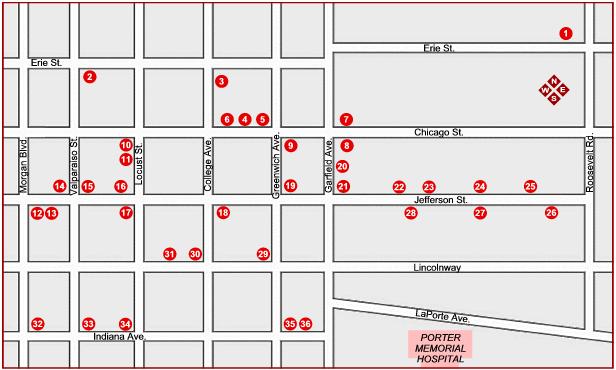 Banta Neighborhood Tour map