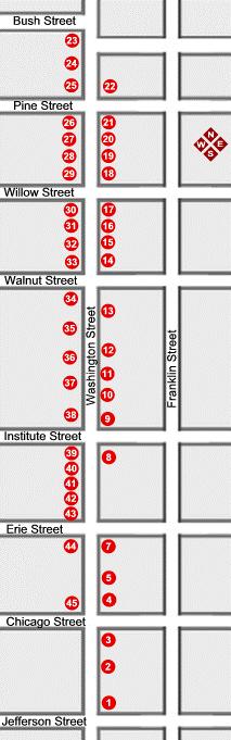 Washington Neighborhood tour map