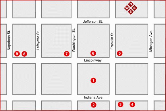 Courthouse Square tour map