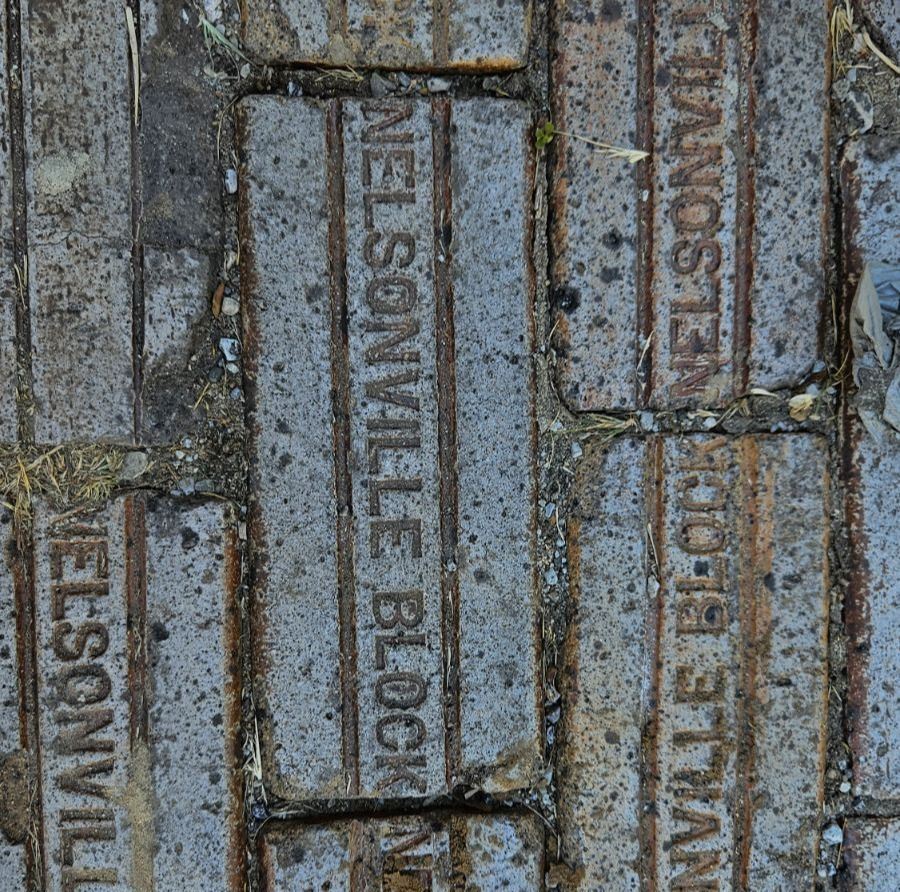 Nelsonville bricks from Valparaiso Street project