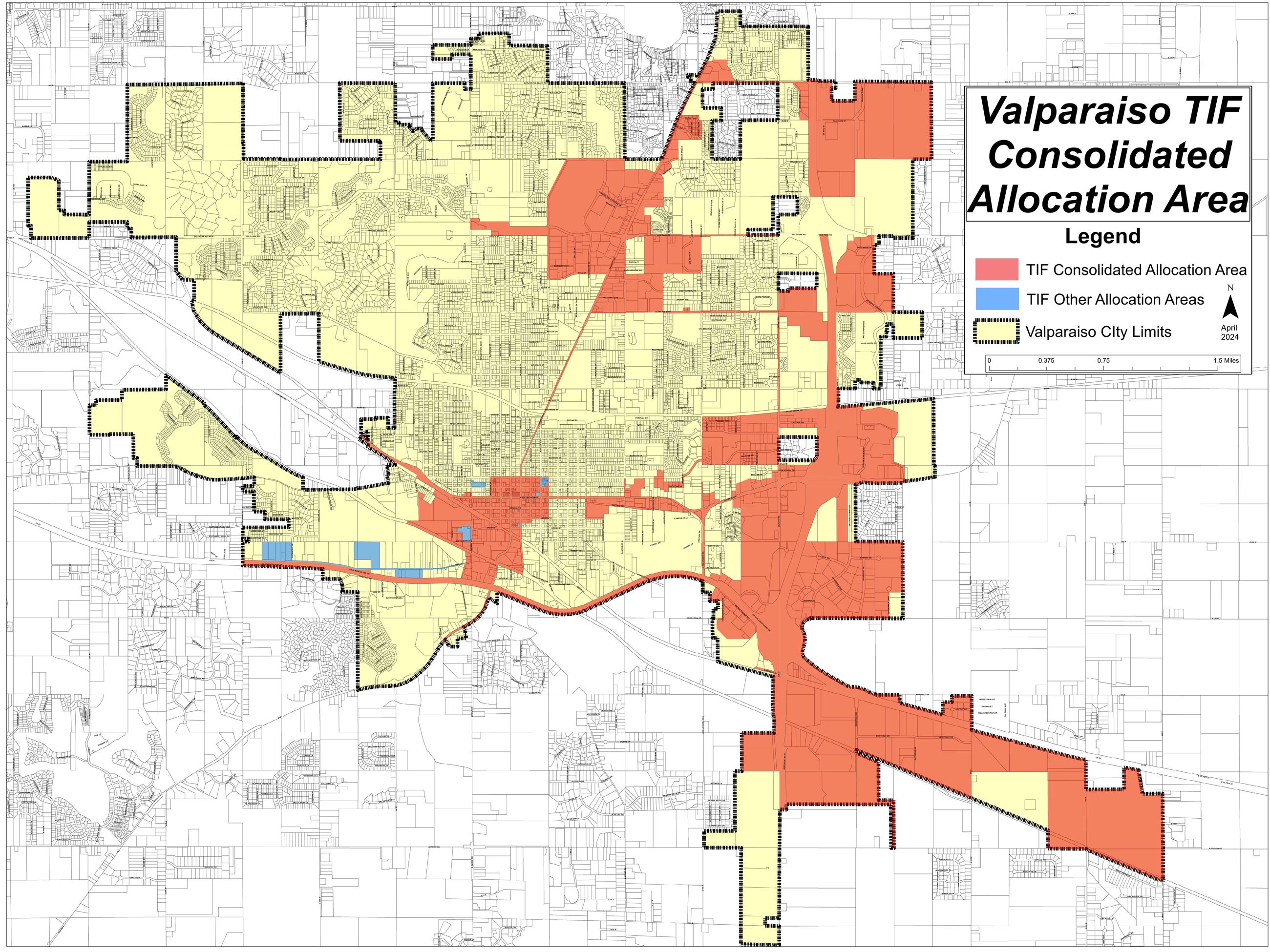 Valpo TIF Website Map Consolidated AA